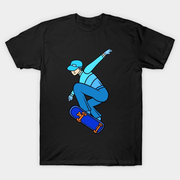 Cool skater boy T-Shirt by Andrew Hau
